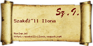 Szakáll Ilona névjegykártya